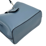 Női válltáska természetes bőrből – kék