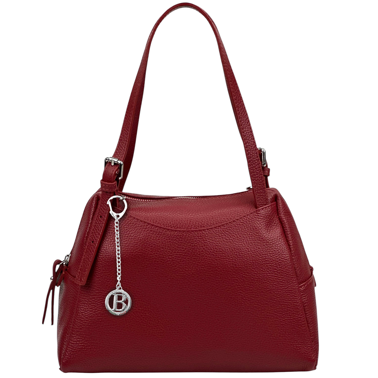 Női táska természetes bőrből – piros