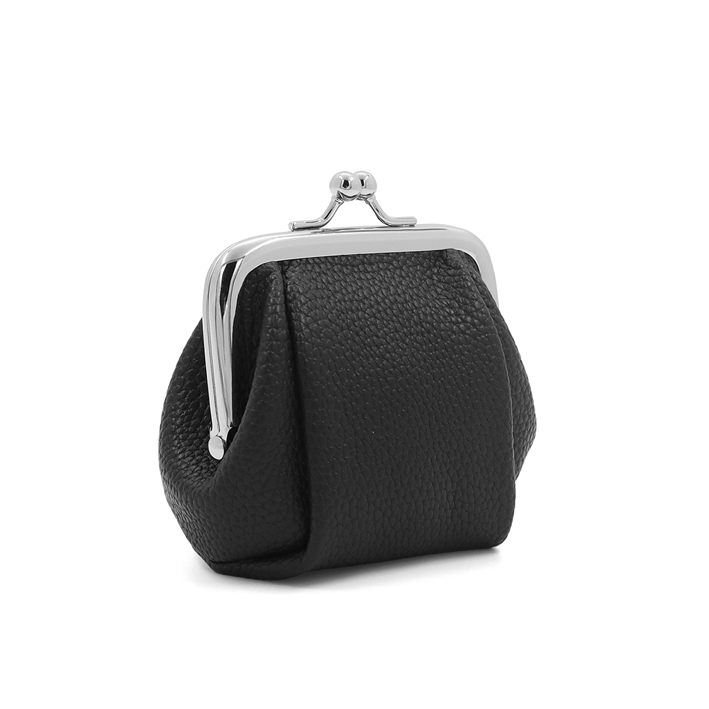 Pénztárca fémkeretes kapoccsal – fekete