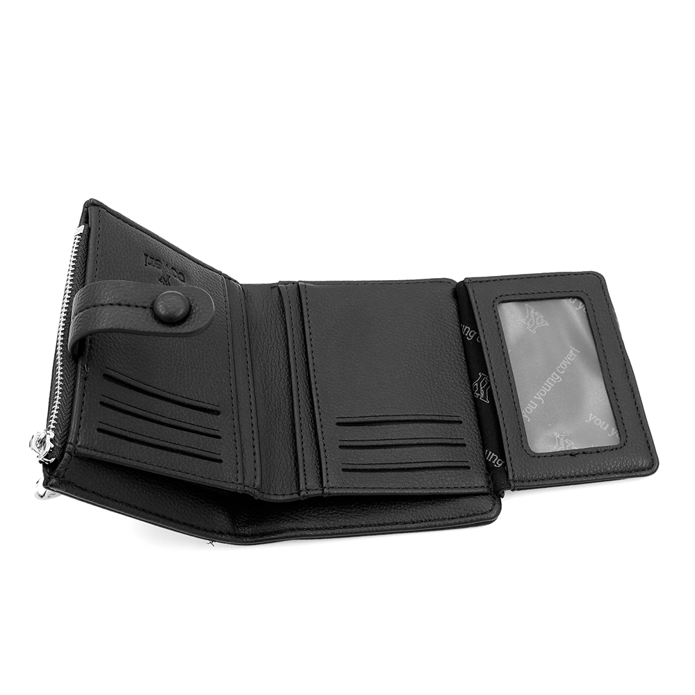 Kompakt női pénztárca – fekete