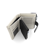 Női pénztárca sok rekesszel – bézs/fekete