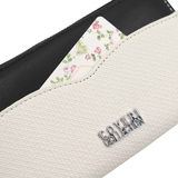 Női pénztárca sok rekesszel – bézs/fekete