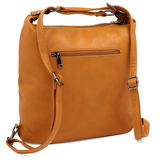 2 az 1-ben - Nagy táska és hátizsák Alora - téglabarna