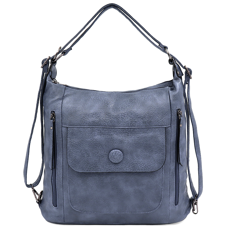 2 az 1-ben - Nagy táska és hátizsák Alora - kék