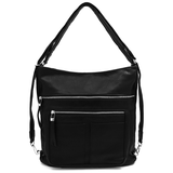 2 az 1-ben – Nagy táska és hátizsák Poli – fekete