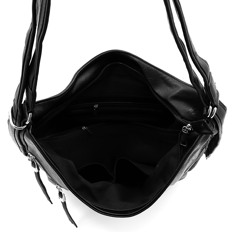 2 az 1-ben – Nagy táska és hátizsák Poli – fekete