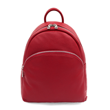 Neda természetes bőr hátizsák – piros