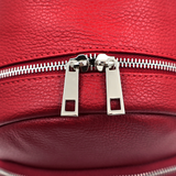 Neda természetes bőr hátizsák – piros