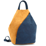 Női hátizsák titkos záródással Darina - mustársárga/sötétkék