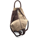 Női hátizsák titkos záródással Darina - világosbarna/barna