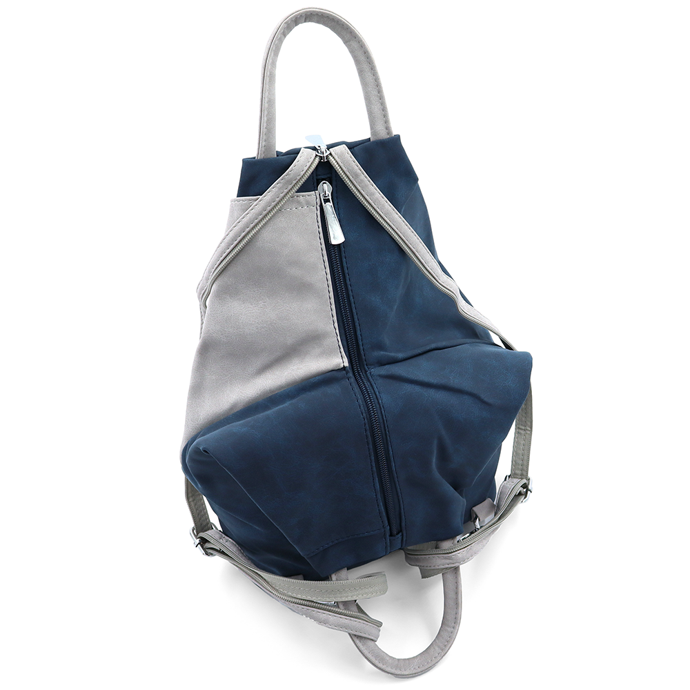 Női hátizsák titkos záródással Darina - sötétkék/szürke