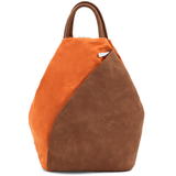 Női hátizsák titkos záródással Darina - narancssárga/téglabarna