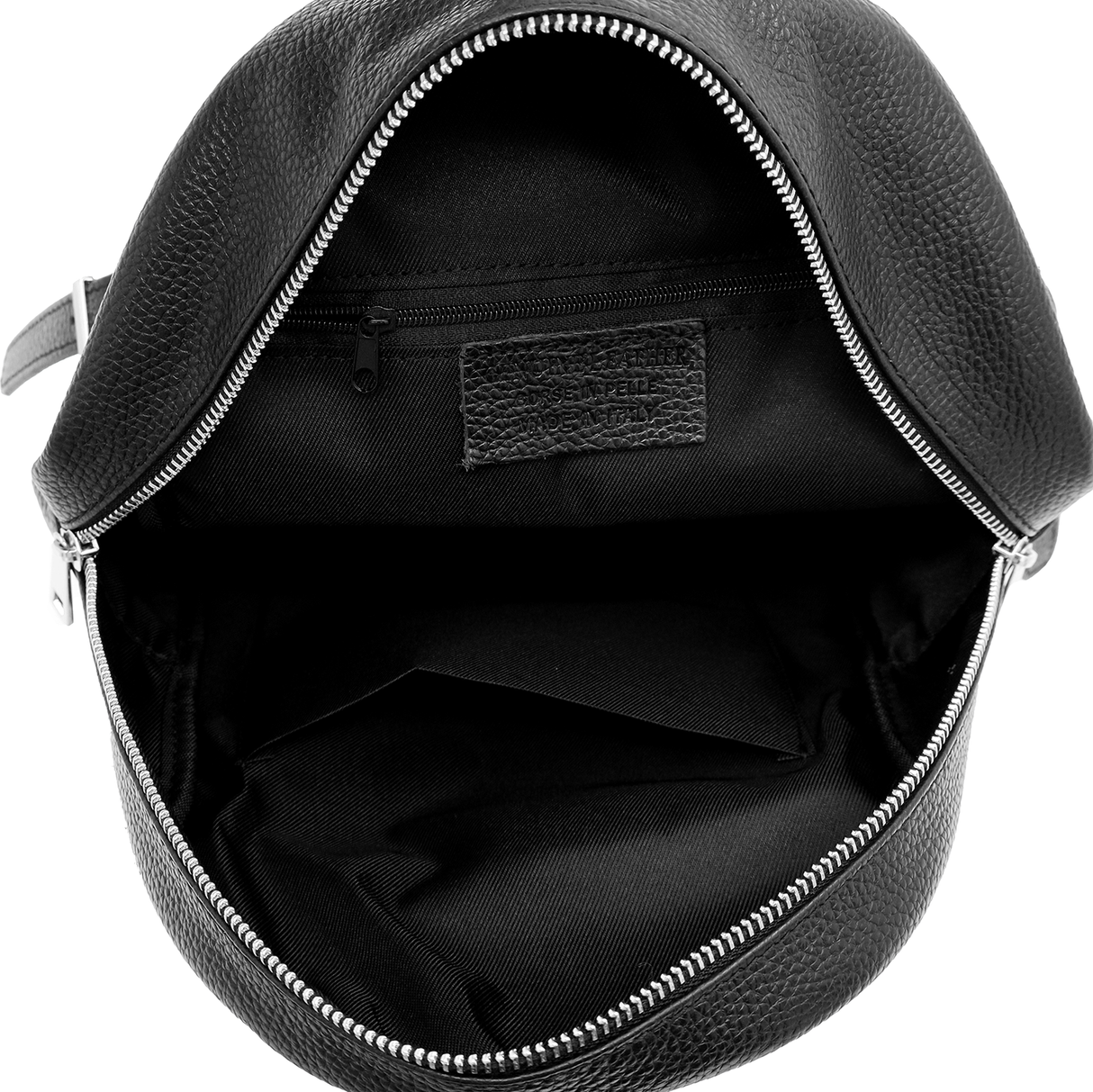 Neda természetes bőr hátizsák – zöld