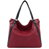 Nagy női táska típusú táska – bordó