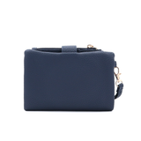 Női pénztárca csuklópánttal – sötétkék