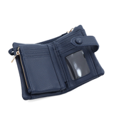 Női pénztárca csuklópánttal – sötétkék