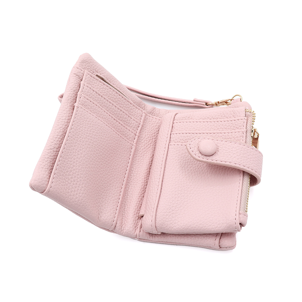 Női pénztárca csuklópánttal – rózsaszín