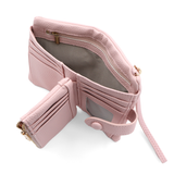 Női pénztárca csuklópánttal – rózsaszín