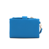 Női pénztárca csuklópánttal – kék