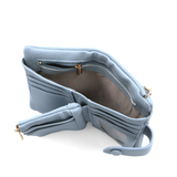 Női pénztárca csuklópánttal – világoskék