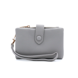 Női pénztárca csuklópánttal – szürke