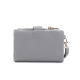 Női pénztárca csuklópánttal – szürke