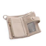 Női pénztárca csuklópánttal – világosbarna