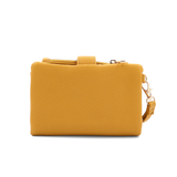 Női pénztárca csuklópánttal – mustársárga
