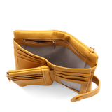 Női pénztárca csuklópánttal – mustársárga