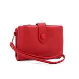 Női pénztárca csuklópánttal – piros