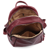 2 az 1-ben – Hátizsák és táska két nagy rekesszel és kulcstartóval – bordó