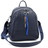 2 az 1-ben – Hátizsák és táska két nagy rekesszel és kulcstartóval – sötétkék