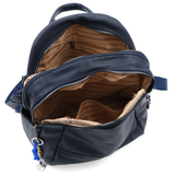 2 az 1-ben – Hátizsák és táska két nagy rekesszel és kulcstartóval – sötétkék