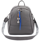 2 az 1-ben – Hátizsák és táska két nagy rekesszel és kulcstartóval – szürke