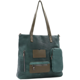 Nagy táska sok zsebbel és kényelmes fogantyúkkal - zöld