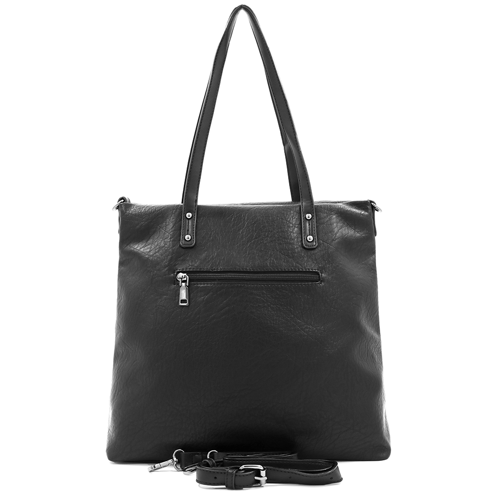 Nagy táska sok zsebbel és kényelmes fogantyúkkal - fekete