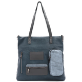 Nagy táska sok zsebbel és kényelmes fogantyúkkal - kék