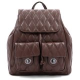 2 az 1-ben - Kapitonált hátizsák és táska Dariya - sötétbarna