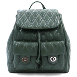 2 az 1-ben - Kapitonált hátizsák és táska Dariya - sötétzöld