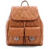 2 az 1-ben - Kapitonált hátizsák és táska Dariya - cserépbarna