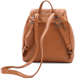 2 az 1-ben - Kapitonált hátizsák és táska Dariya - cserépbarna