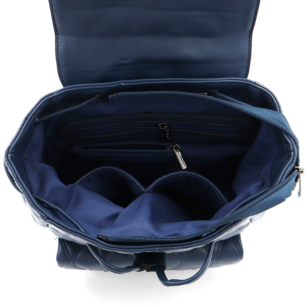 2 az 1-ben - Kapitonált hátizsák és táska Dariya - kék