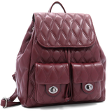 2 az 1-ben - Kapitonált hátizsák és táska Dariya - bordó