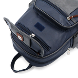 Női hátizsák sok zsebbel – sötétkék