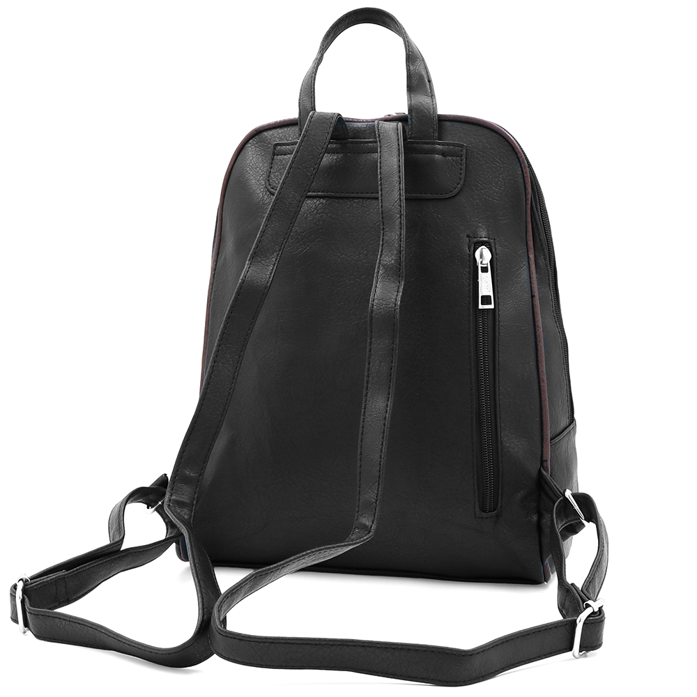 Női hátizsák – fekete/barna