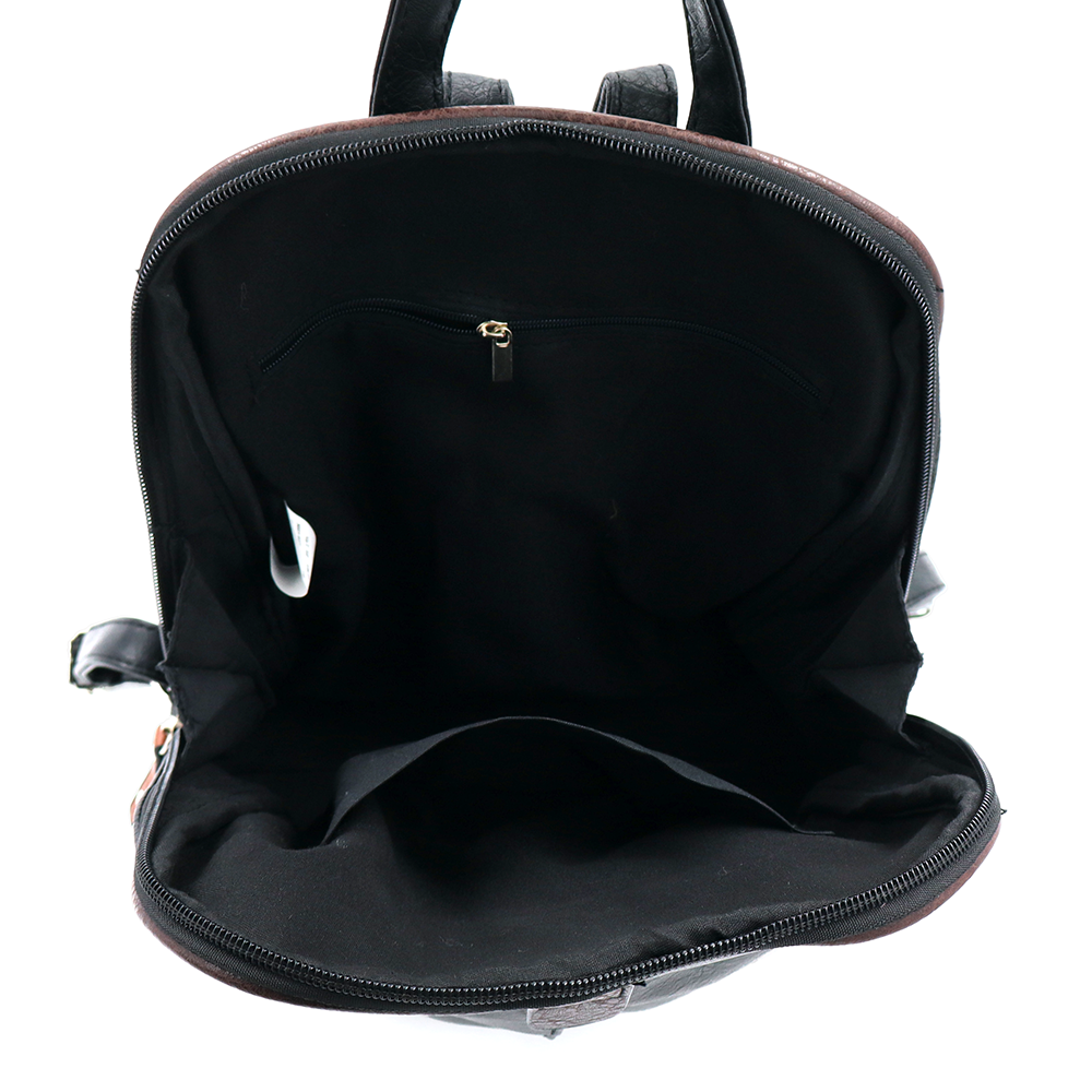 Női hátizsák – fekete/barna