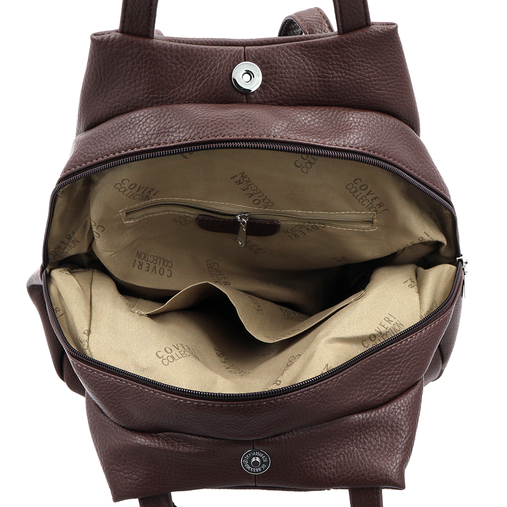 2 az 1-ben – hátizsák és táska kulcstartóval – barna