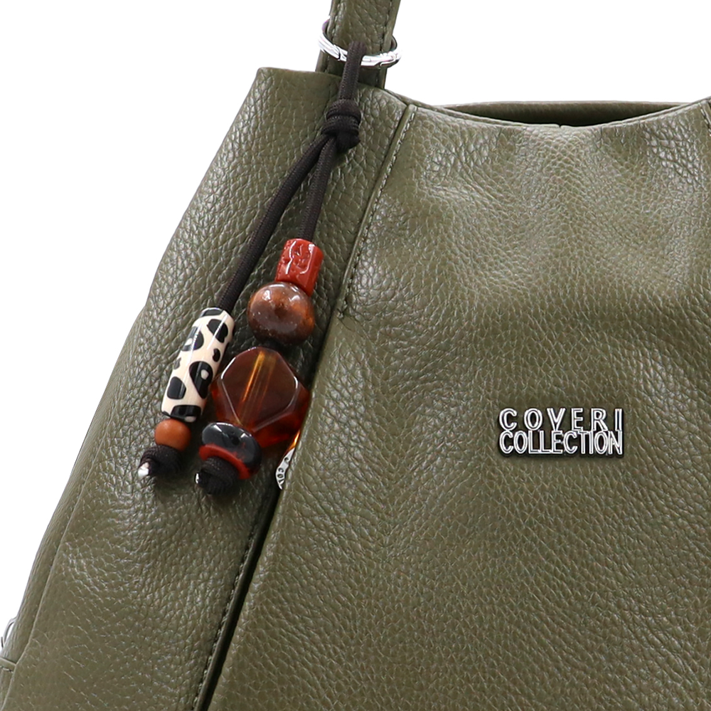 2 az 1-ben – hátizsák és táska kulcstartóval – zöld