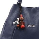 2 az 1-ben – hátizsák és táska kulcstartóval – sötétkék