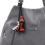 2 az 1-ben – hátizsák és táska kulcstartóval – szürke